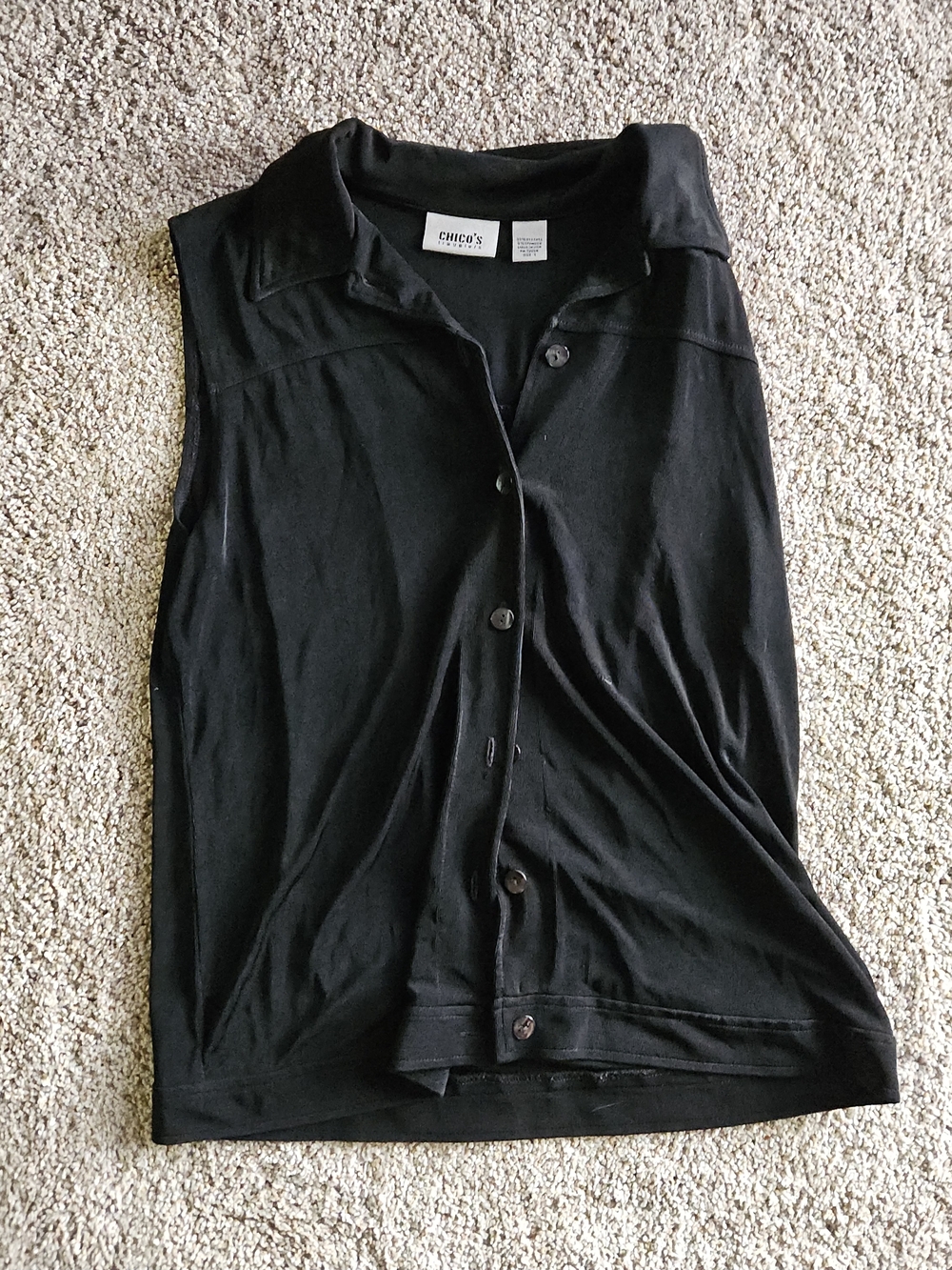 Chico's Travelers Black Top - CHICO'S